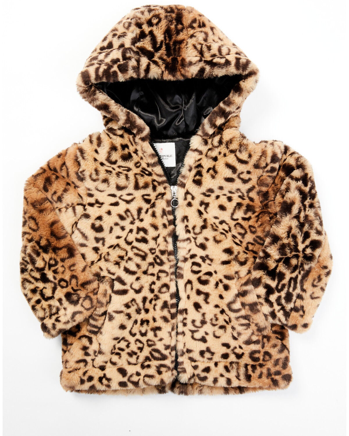 cheetah zip up jacket
