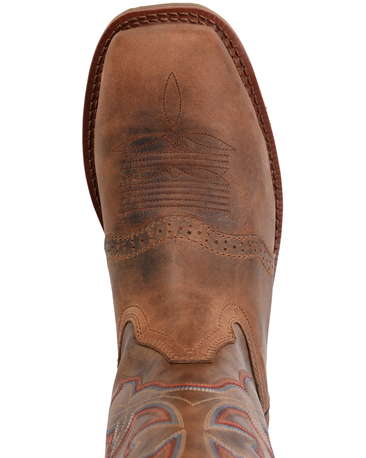 Image #6 - Double H Men's Ice Roper Western Work Boots - Composite Toe, Brown, hi-res