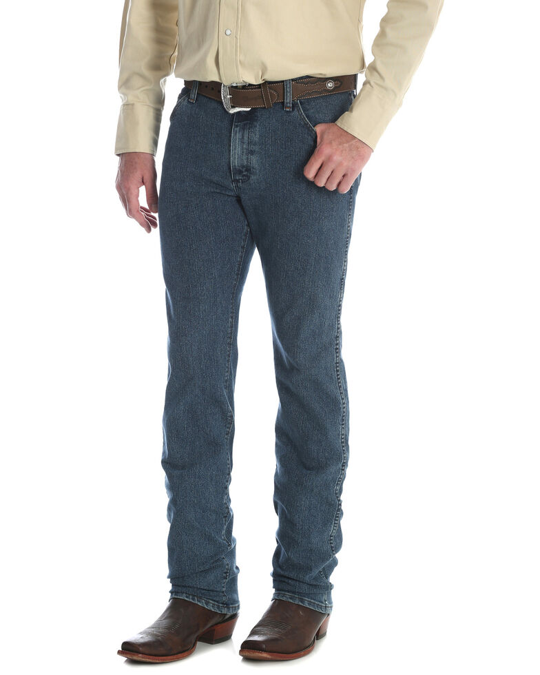 Wrangler Men's Premium Performance Cool Vantage Slim Fit Cowboy Cut Jeans, Indigo, hi-res