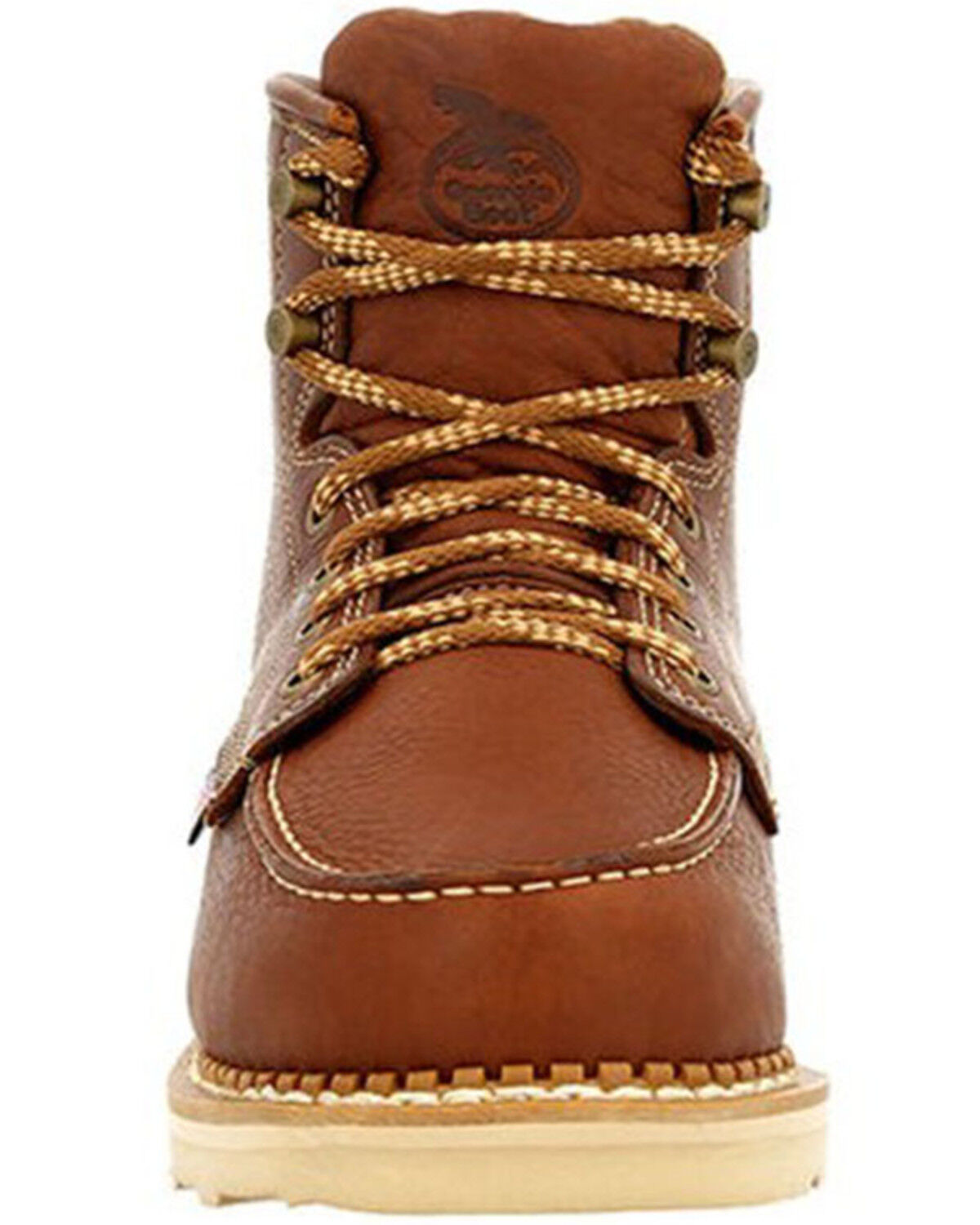 Image #4 - Georgia Boot Men's USA Wedge Work Boots - Soft Toe, Brown, hi-res