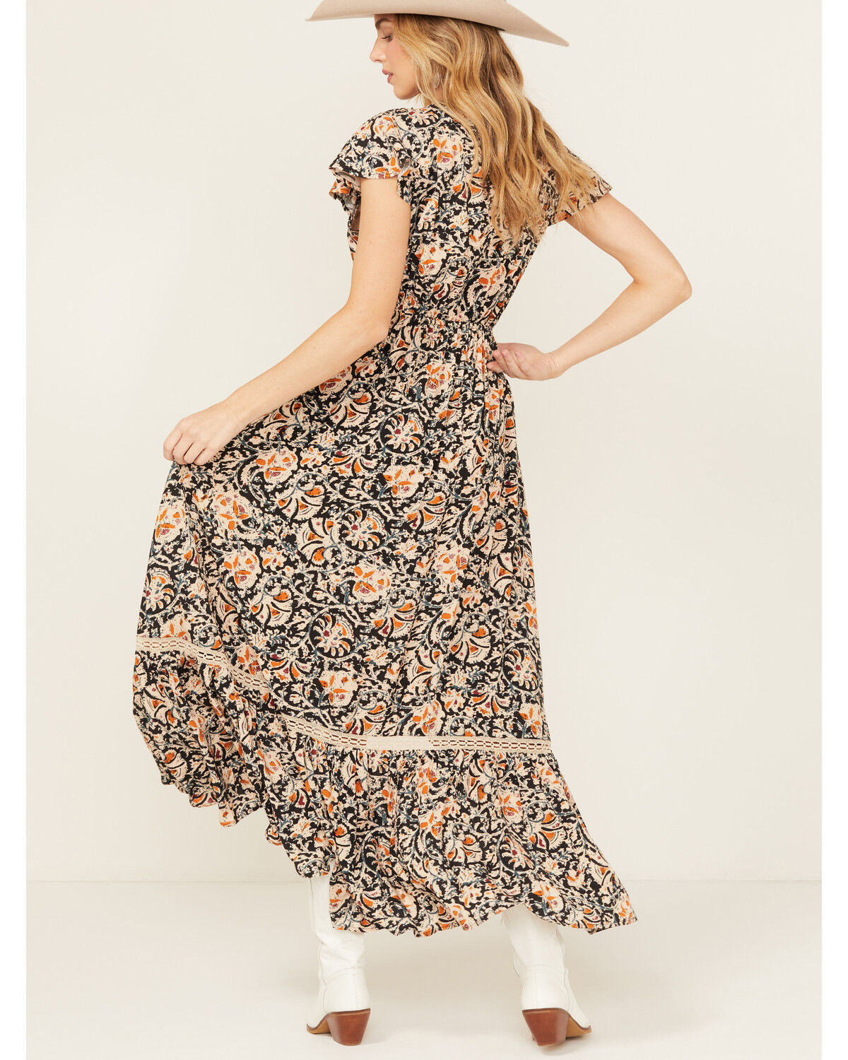 Image #4 - Beyond The Radar Women's Floral Print High-Low Dress, Multi, hi-res