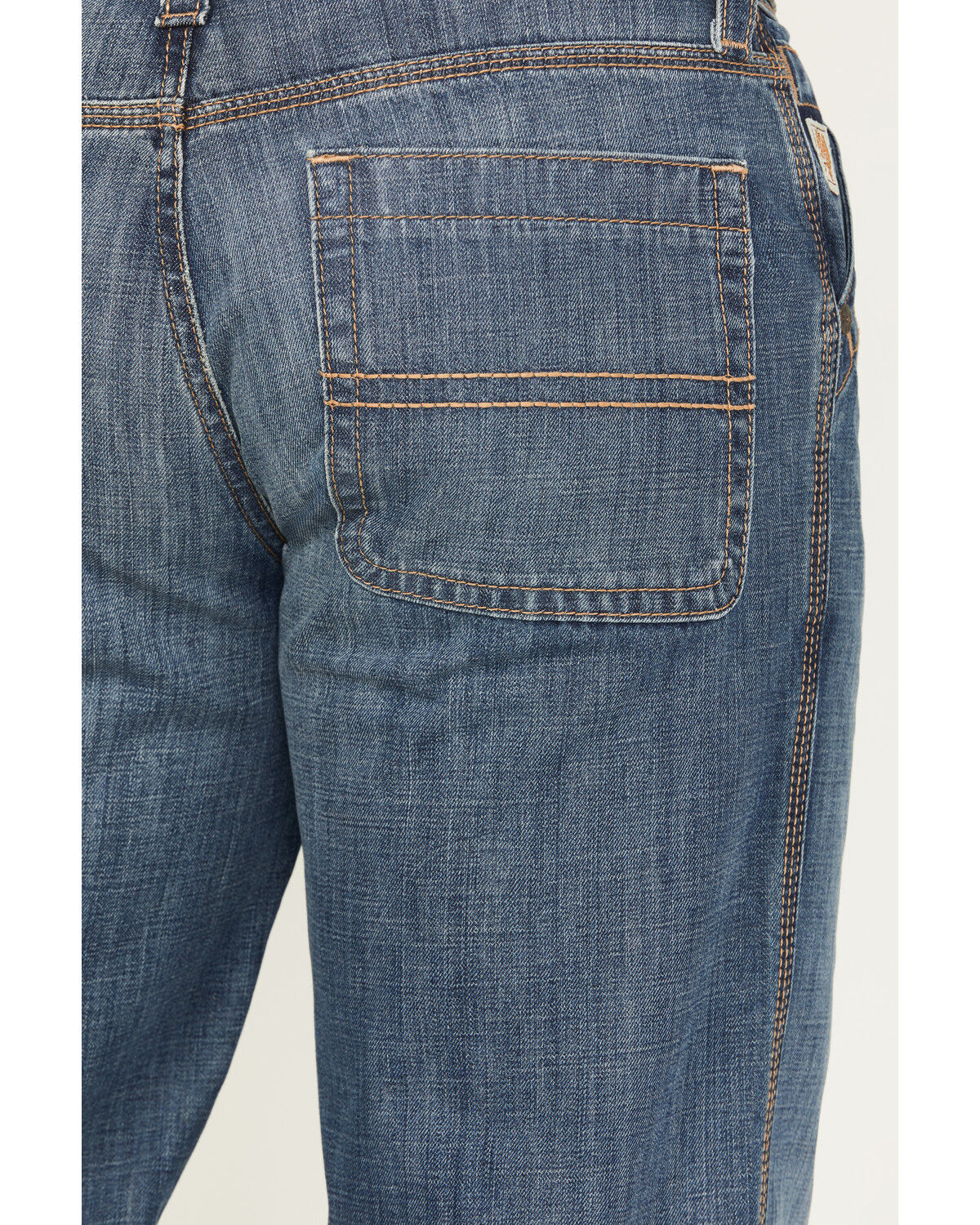 Image #4 - Cinch Men's Grant Medium Wash Relaxed Bootcut Rigid Utility Denim Jeans, Indigo, hi-res