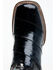 Image #6 - Dan Post Men's Eel Exotic Western Boots - Broad Square Toe , Black, hi-res