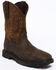 Image #1 - Ariat Men's Groundbreaker H20 Boots - Square Toe, Dark Brown, hi-res