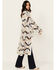 Image #2 - Shyanne Women's Southwestern Print Long Cardigan, Off White, hi-res
