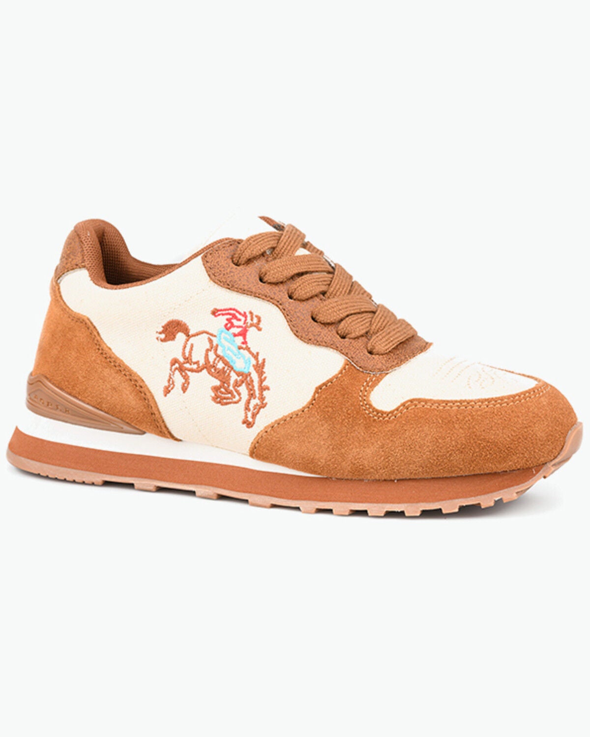 Roper Women's Giddy Up Buckin' Casual Shoes, Brown, hi-res