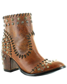 Old Gringo Women's Quintana Roo Fashion Booties - Round Toe, Brown, hi-res