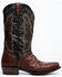 Image #2 - El Dorado Men's Exotic Full-Quill Ostrich Skin Western Boots - Square Toe, Chocolate, hi-res
