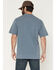 Image #4 - Hawx Men's Forge Solid Short Sleeve Pocket Work Shirt, Indigo, hi-res