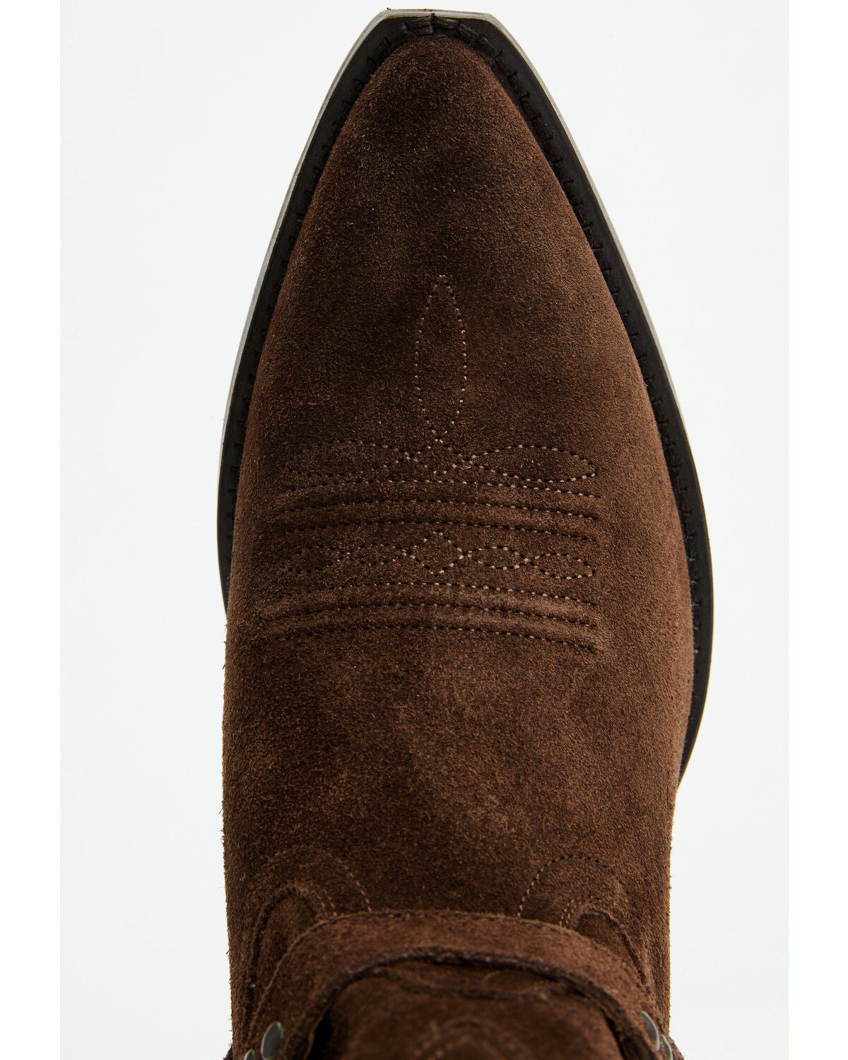 Image #6 - Idyllwind Women's Dust Rider Suede Western Booties - Snip Toe, Chocolate, hi-res