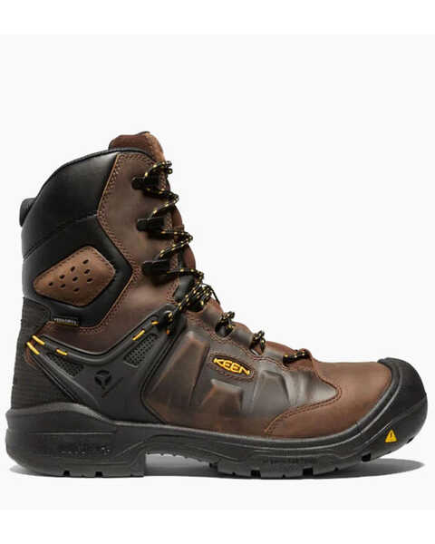 Image #2 - Keen Men's Dover Waterproof Work Boots - Composite Toe, Brown, hi-res