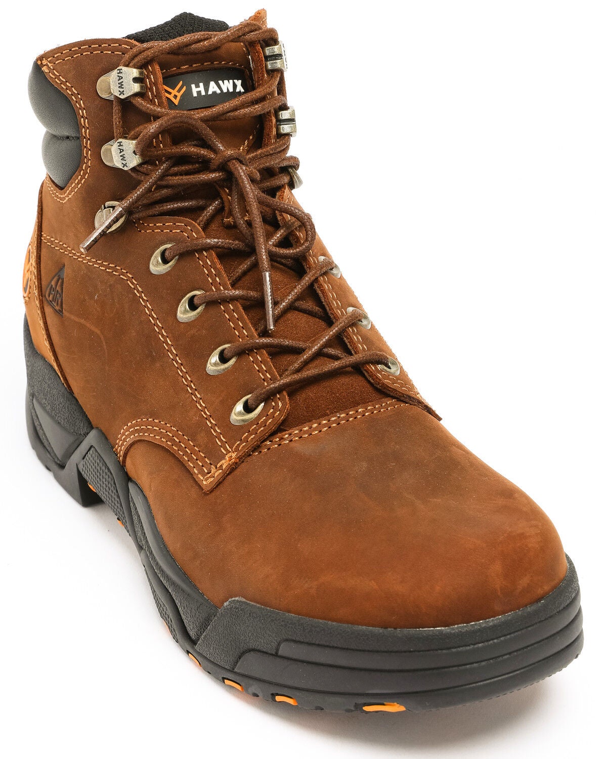 Hawx Men's 6" Enforcer Work Boots - Soft Toe, Brown, hi-res