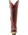 Image #5 - Lane Women's Lexington Over The Knee Corset Western Boots - Snip Toe, Ruby, hi-res