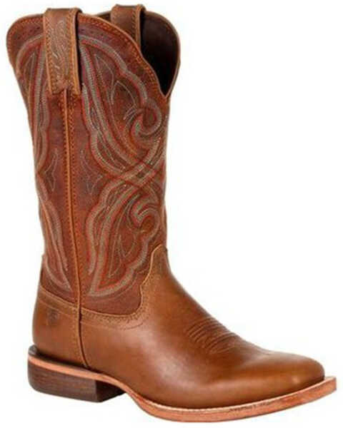 Durango Women's Areno Pro Western Boots - Broad Square Toe, Tan, hi-res