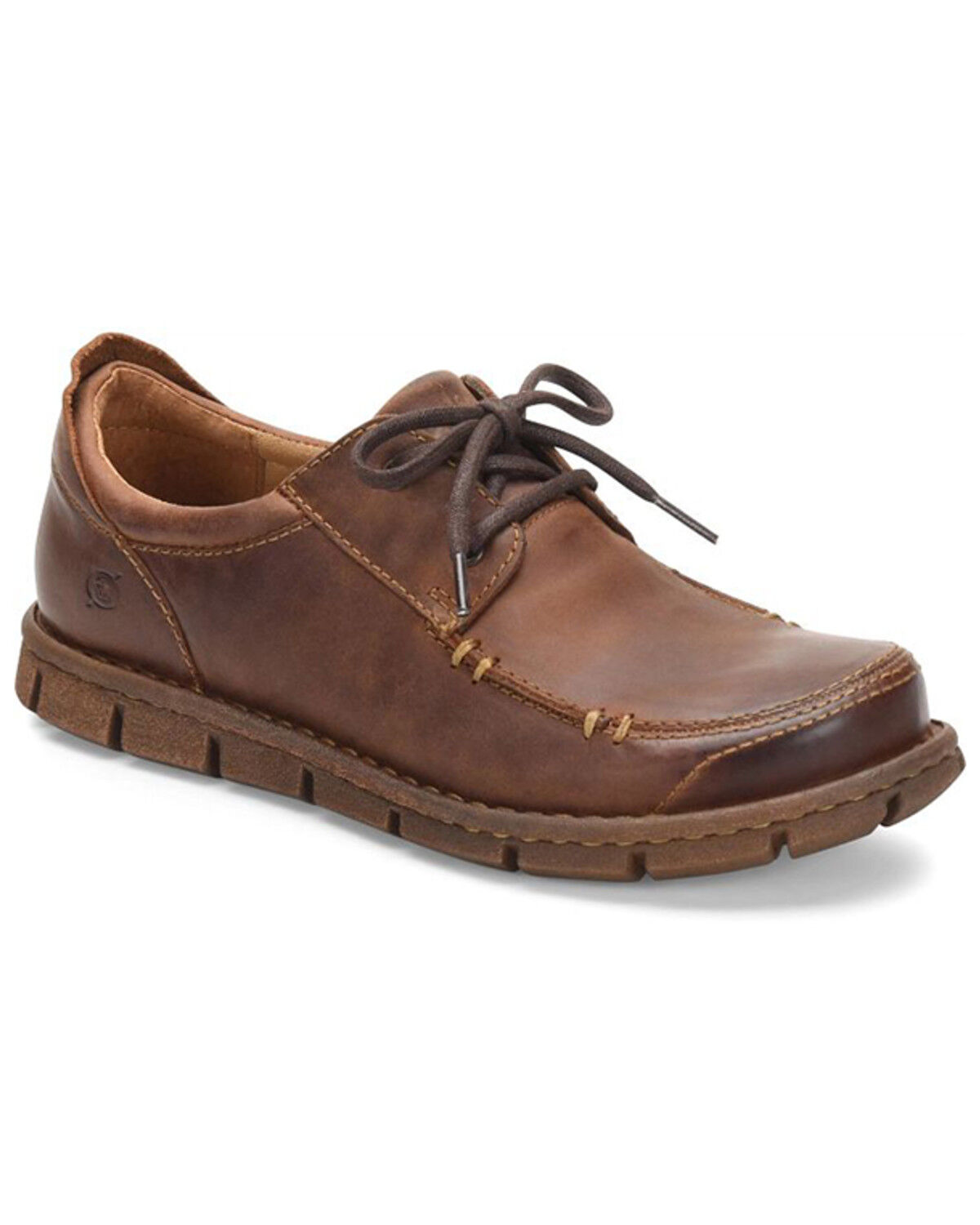 Image #1 - Born Men's Joel Causal Shoes - Moc Toe, Lt Brown, hi-res