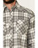 Cotton & Rye Outfitters Men's Grey Plaid Long Sleeve Western Flannel Shirt , Grey, hi-res