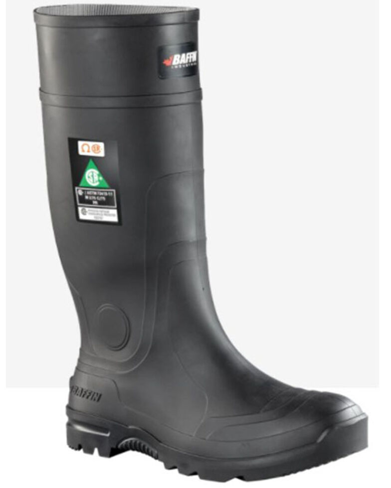 Baffin Men's Blackhawk Waterproof Rubber Boots - Composite Toe, Black, hi-res