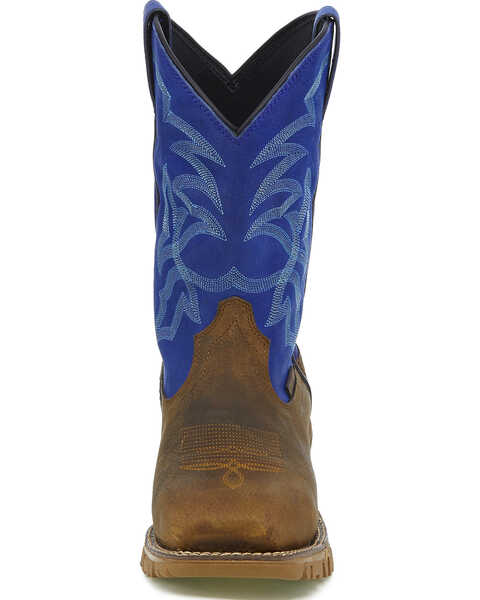 Image #3 - Tony Lama Men's Roustabout Waterproof Western Work Boots - Steel Toe, Brown, hi-res