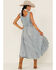 Scully Women's Lace-Up Jacquard Dress, Grey, hi-res