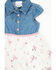 Image #2 - Sugar California Toddler Girls' Denim Short Sleeve Button-Down Tutu Dress, Blue, hi-res