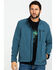 Image #1 - Wrangler Men's Trail Fleece Lined Zip Jacket, Heather Blue, hi-res