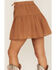 Image #4 - Wishlist Women's Embroidered Eyelet Wrap Mini Skirt, Rust Copper, hi-res
