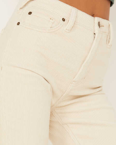 Image #2 - Cleo + Wolf Women's Mid Rise Flare Corduroy Pants , Natural, hi-res