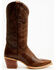 Image #2 - Dan Post Women's Rope Dream Western Boots - Snip Toe, Dark Brown, hi-res