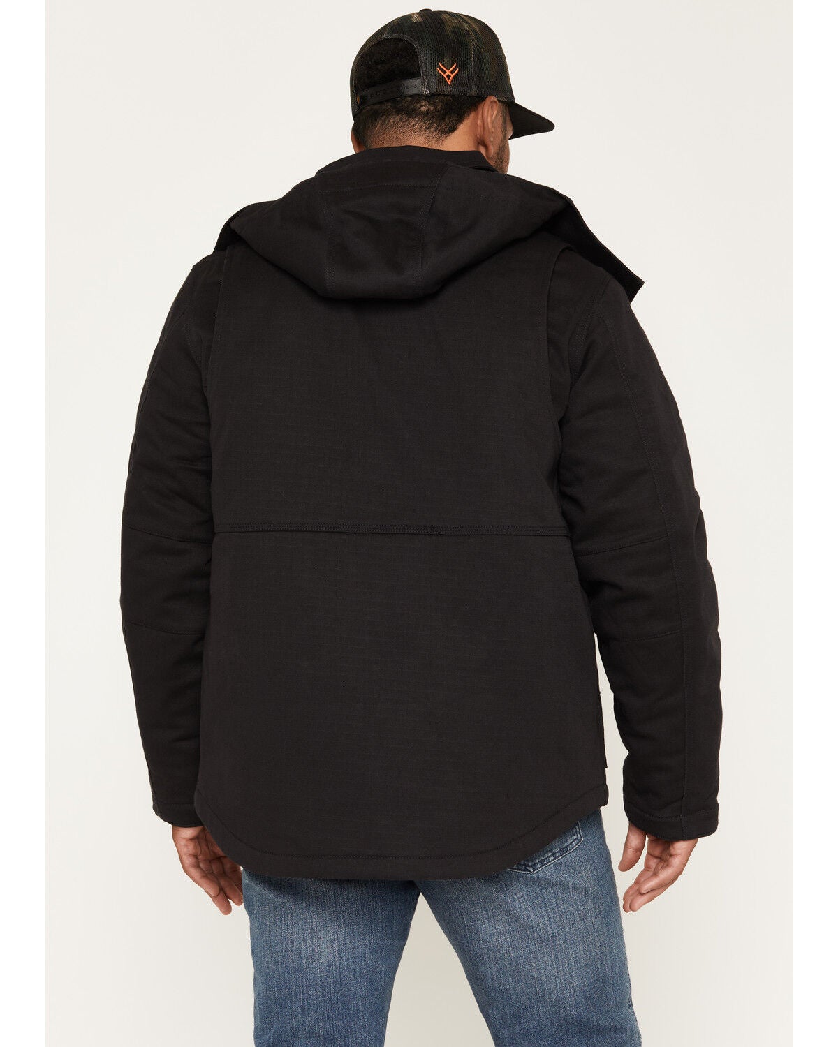 Image #4 - Hawx Men's FR Pike Removeable Hood Insulated Jacket, Black, hi-res