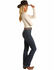 Image #2 - Rock & Roll Denim Women's Dark Wash High Rise Bootcut Denim Jeans, Dark Blue, hi-res