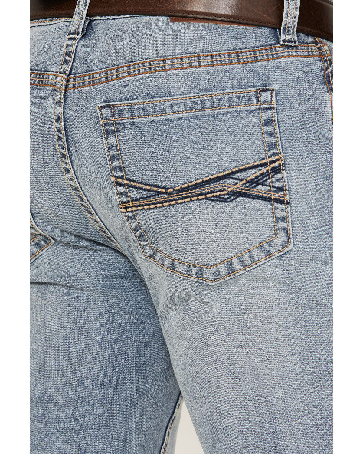 Image #4 - RANK 45® Men's Ambush Slim Straight Performance Stretch Denim Jeans, Light Wash, hi-res