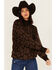 Image #2 - Ariat Women's Leopard Print Turtleneck Sweater, Brown, hi-res