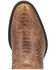 Image #6 - Dingo Men's Ace High Python Snake Print Leather Western Boots - Round Toe, Tan, hi-res