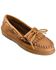 Women's Minnetonka Moosehide Fringed Kiltie Moccasins, Natural, hi-res