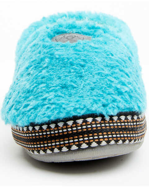 Image #4 - Ariat Women's Snuggle Slippers, Turquoise, hi-res