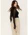 Image #4 - Free People Women's Under It All Ruched Mesh Bodysuit, Black, hi-res