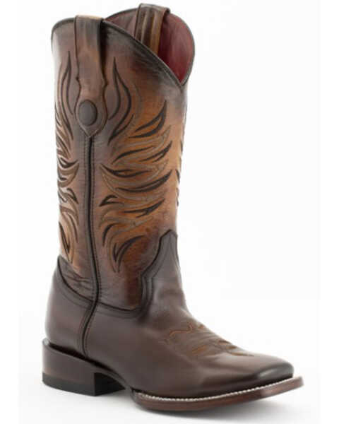 Image #1 - Ferrini Women's Fuego Western Boots - Broad Square Toe, Coffee, hi-res