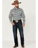 Image #2 - Cody James Men's Great Plains Southwestern Print Long Sleeve Snap Western Shirt, Turquoise, hi-res