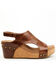 Image #2 - Corkys Women's Carley Wedge Sandals, Brown, hi-res
