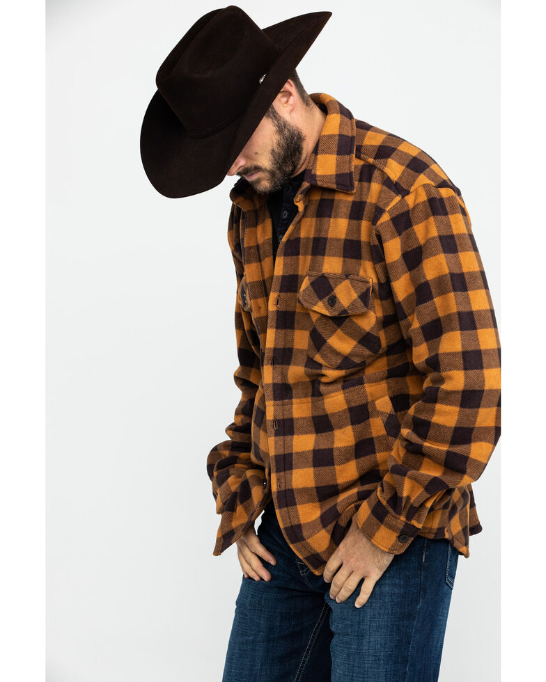 Outback Trading Co. Men's Big Flannel Shirt , Brown, hi-res
