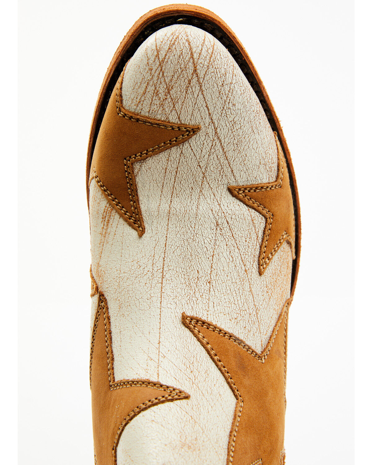 Image #6 - Caborca Silver by Liberty Black Women's Sybil Star Fringe Booties - Round Toe, Tan, hi-res