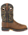 Georgia Boot Men's Carbo-Tec LT Waterproof Western Work Boots - Steel Toe, Black/brown, hi-res