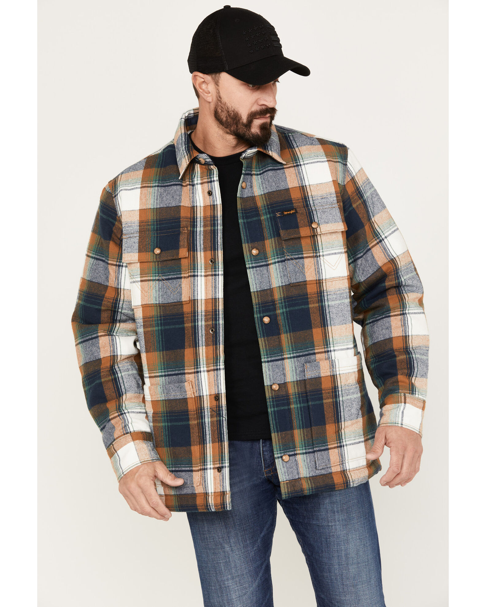 Flannel jacket sherpa shop