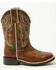 Image #2 - Cody James Boys' Holden Western Boots - Broad Square Toe, Brown, hi-res