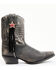 Image #2 - Laredo Women's Black Distressed Fringe Western Boots - Snip Toe, Black, hi-res