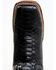 Image #6 - Dan Post Women's Back Cut Python Exotic Western Boot - Broad Square Toe, Black, hi-res