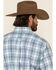 Ariat Men's Gomes Med Plaid Long Sleeve Western Shirt , Light Blue, hi-res