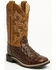 Image #1 - Cody James Boys' Dale Crocodile Print Western Boots - Broad Square Toe, Chocolate, hi-res