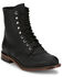 Image #1 - Justin Men's Drennan Lace-Up Boots - Round Toe, Black, hi-res
