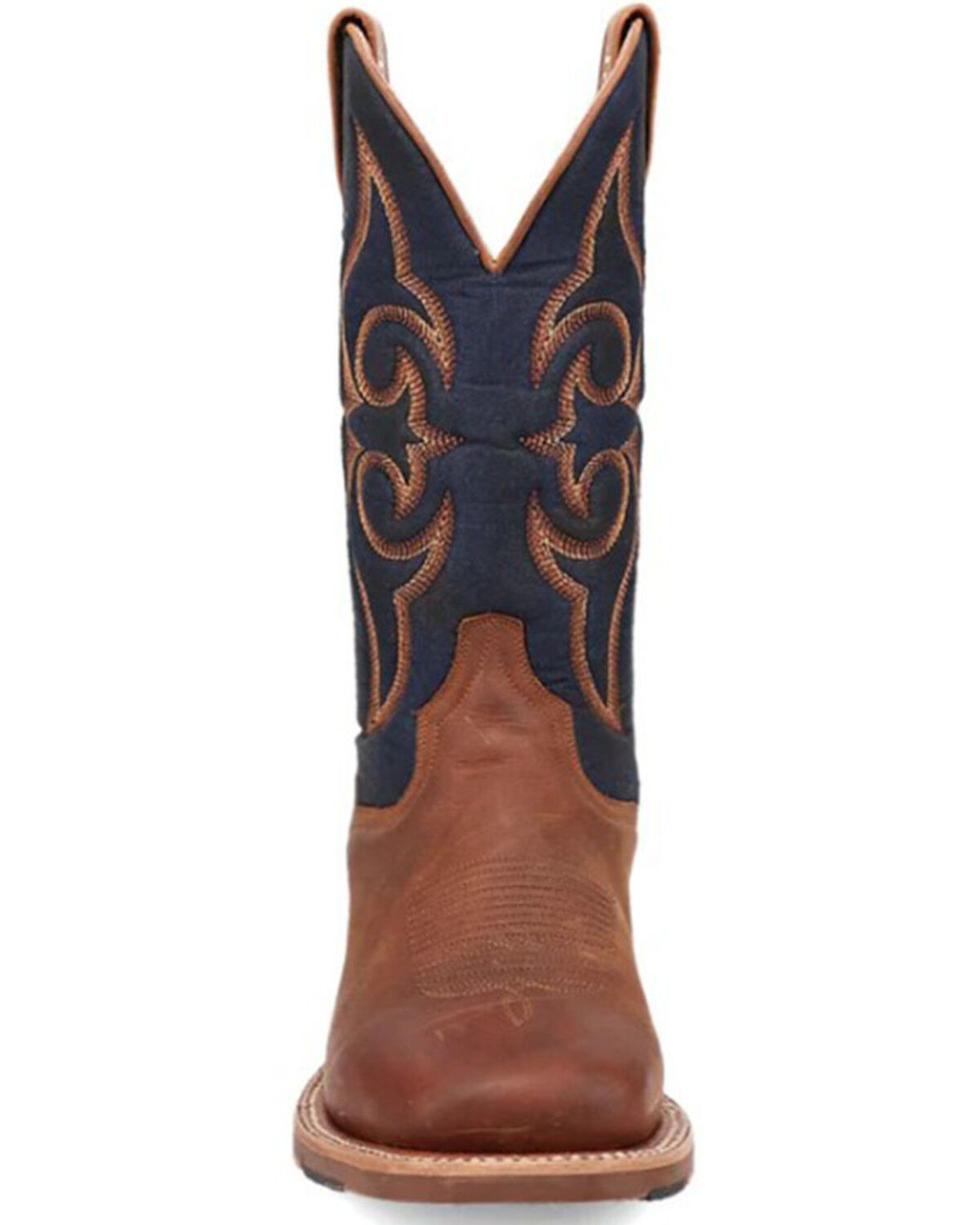 Image #4 - Dan Post Men's 13" Performance Western Boots - Broad Square Toe, Distressed Brown, hi-res